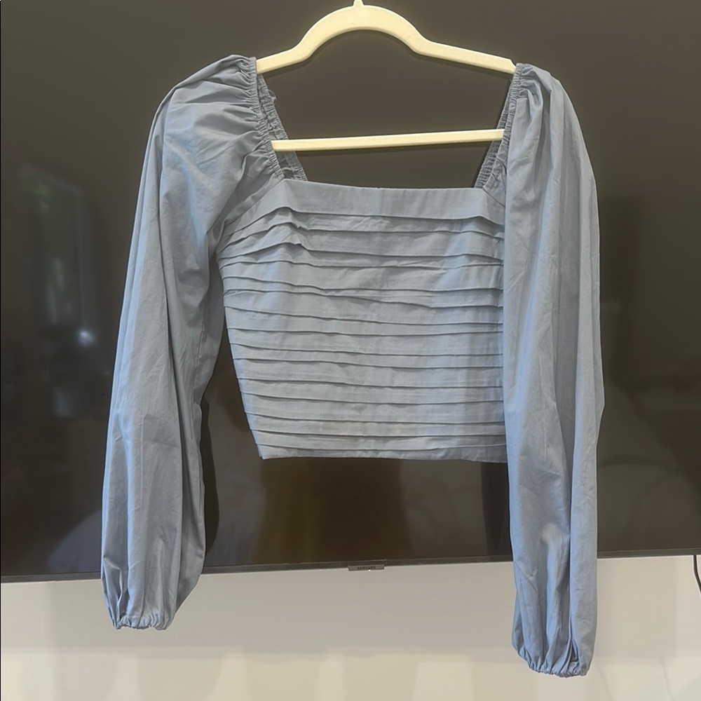 Abercrombie & Fitch Blue Long sleeve top